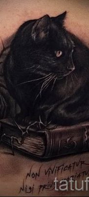 fotó egy fekete macskával készült tetoválásról a tetoválás jelentéséről szóló cikkhez - tatufoto.ru - 17