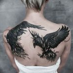 Fotó fekete holló tetoválásról 2019.04.15. №045 - ötletek fekete holló tetoválásról -