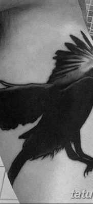 Fotó fekete holló tetoválásról 2019.04.15. №055 - ötletek fekete holló tetoválásról -