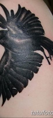 Fotó fekete holló tetoválásról 2019.04.15. №062 - ötletek fekete holló tetoválásról -