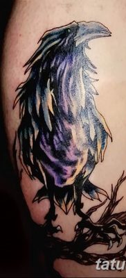 Fotó fekete holló tetoválásról 2019.04.15. №069 - ötletek fekete holló tetoválásról -