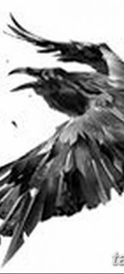 Fotó fekete holló tetoválásról 2019.04.15. №080 - ötletek fekete holló tetoválásról -