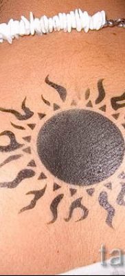 fotó fekete nap tetoválásról egy cikkhez a fekete nap tetoválás jelentéséről - tatufoto.ru - 16