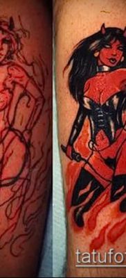 ördög tetoválás fotó (jelentése) - példa rajz - 082