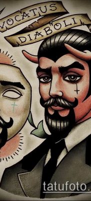 ördög tetoválás fotó (jelentése) - példa rajz - 007