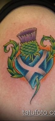 fotó a bogáncs tetoválásról (jelentése) - egy példa egy érdekes tetoválási rajzra - 001