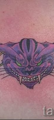 Cheshire -i macska tetoválás fotója a tetoválás tervezéséről szóló cikkhez - tatufoto.ru - 65