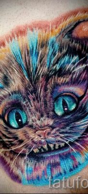 Cheshire -i macska tetoválás fotója a tetoválás tervezéséről szóló cikkhez - tatufoto.ru - 34