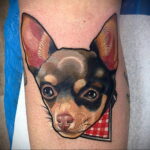 مثال وشم تشيهواهوا 12/16/2020 # 231 -Chihuahua Tattoo-