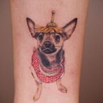 مثال وشم تشيهواهوا 12/16/2020 # 214 -Chihuahua Tattoo-