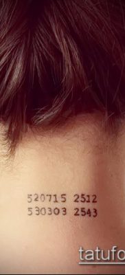 tetoválás számok fotó (érték) - egy példa egy érdekes tetoválási tervre - 050