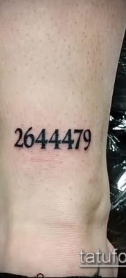 tetoválás számok fotó (érték) - egy példa egy érdekes tetoválási tervre - 048
