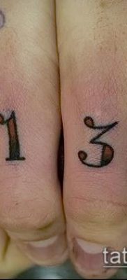 tetoválás számok fotó (érték) - egy példa egy érdekes tetoválási tervre - 047