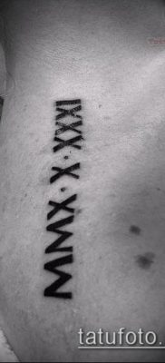 tetoválás számok fotó (érték) - egy példa egy érdekes tetoválási tervre - 045