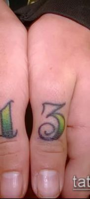 tetoválás számok fotó (érték) - egy példa egy érdekes tetoválási tervre - 044