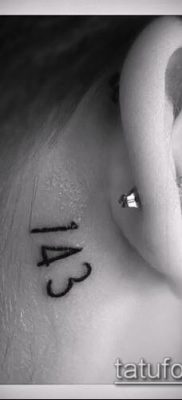 tetoválás számok fotó (érték) - egy példa egy érdekes tetoválási tervre - 034