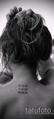 tetoválás számok fotó (érték) - egy példa egy érdekes tetoválási tervre - 032