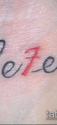 tetoválás számok fotó (érték) - egy példa egy érdekes tetoválási tervre - 028