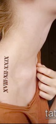 tetoválás számok fotó (érték) - példa egy érdekes tetoválási tervre - 025