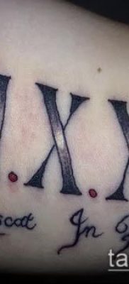 tetoválás számok fotó (érték) - egy példa egy érdekes tetoválási tervre - 016