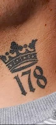 tetoválás számok fotó (érték) - példa egy érdekes tetoválási tervre - 013