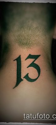 tetoválás számok fotó (érték) - egy példa egy érdekes tetoválási tervre - 012