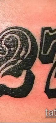 tetoválás számok fotó (érték) - példa egy érdekes tetoválási tervre - 011