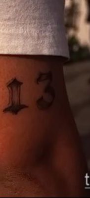 tetoválás számok fotó (érték) - egy példa egy érdekes tetoválási tervre - 009