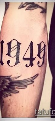 tetoválás számok fotó (érték) - egy példa egy érdekes tetoválási tervre - 001