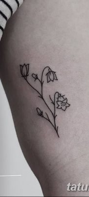 Fotó rajz tetováló virág harang 2018.08.10. №041 - virág harang tetoválás -