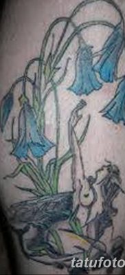 Fotó rajz tetováló virág harang 2018.08.10. №038 - virág harang tetoválás -