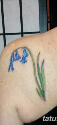 Fotó rajz tetováló virág harang 2018. 08. 10. №026 - virág harang tetoválás -