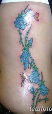 Fotó rajz tetováló virág harang 2018.08.10 №022 - virág harang tetoválás -