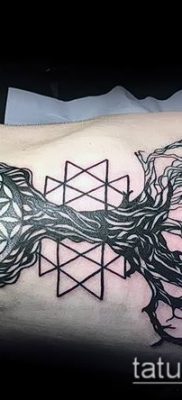 fotó tetováló virág li (jelentése) - példa rajz - 069