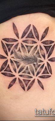 fotó tetováló virágról li (jelentése) - példa rajz - 066