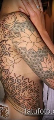 fotó tetováló virág li (jelentése) - példa rajz - 056