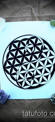 fotó tetováló virág li (jelentése) - példa rajz - 054