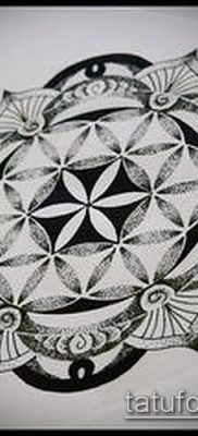 fotó tetováló virág li (jelentése) - példa rajz - 053