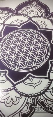 fotó tetováló virág li (jelentése) - példa rajz - 047