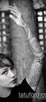 fotó tetováló virágról li (jelentése) - példa rajz - 028