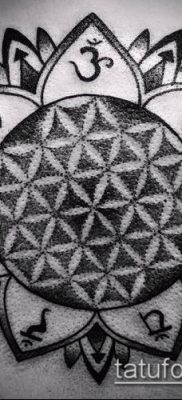 fotó tetováló virág li (jelentése) - példa rajz - 005