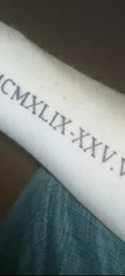 zdjęcie daty urodzenia tatuażu z 11.10.2017 №123 - Data urodzenia tatuażu -