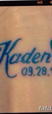 zdjęcie daty urodzenia tatuażu z 11.10.2017 №130 - Data urodzenia tatuażu -