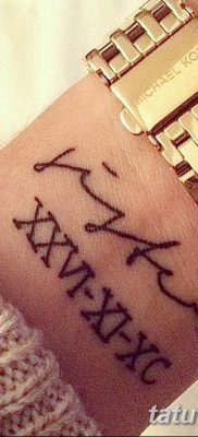 zdjęcie daty urodzenia tatuażu z 11.10.2017 №137 - Data urodzenia tatuażu -