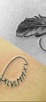 zdjęcie daty urodzenia tatuażu z 11.10.2017 №141 - Data urodzenia tatuażu -