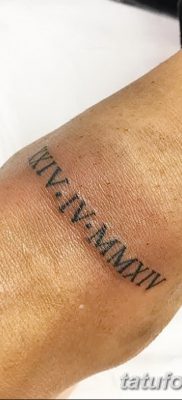 zdjęcie daty urodzenia tatuażu z 11.10.2017 №161 - Data urodzenia tatuażu -