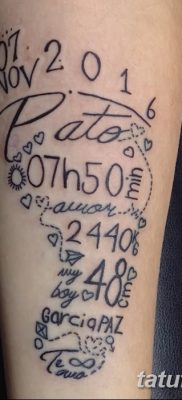 zdjęcie daty urodzenia tatuażu z 11.10.2017 №169 - Data urodzenia tatuażu -