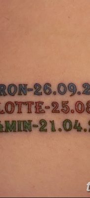 zdjęcie daty urodzenia tatuażu z 11.10.2017 №002 - Data urodzenia tatuażu -