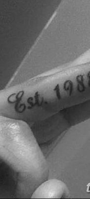 zdjęcie daty urodzenia tatuażu z 11.10.2017 №017 - Data urodzenia tatuażu -