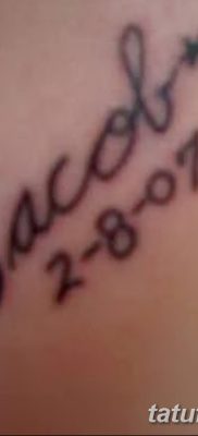 zdjęcie daty urodzenia tatuażu z 11.10.2017 №024 - Data urodzenia tatuażu -